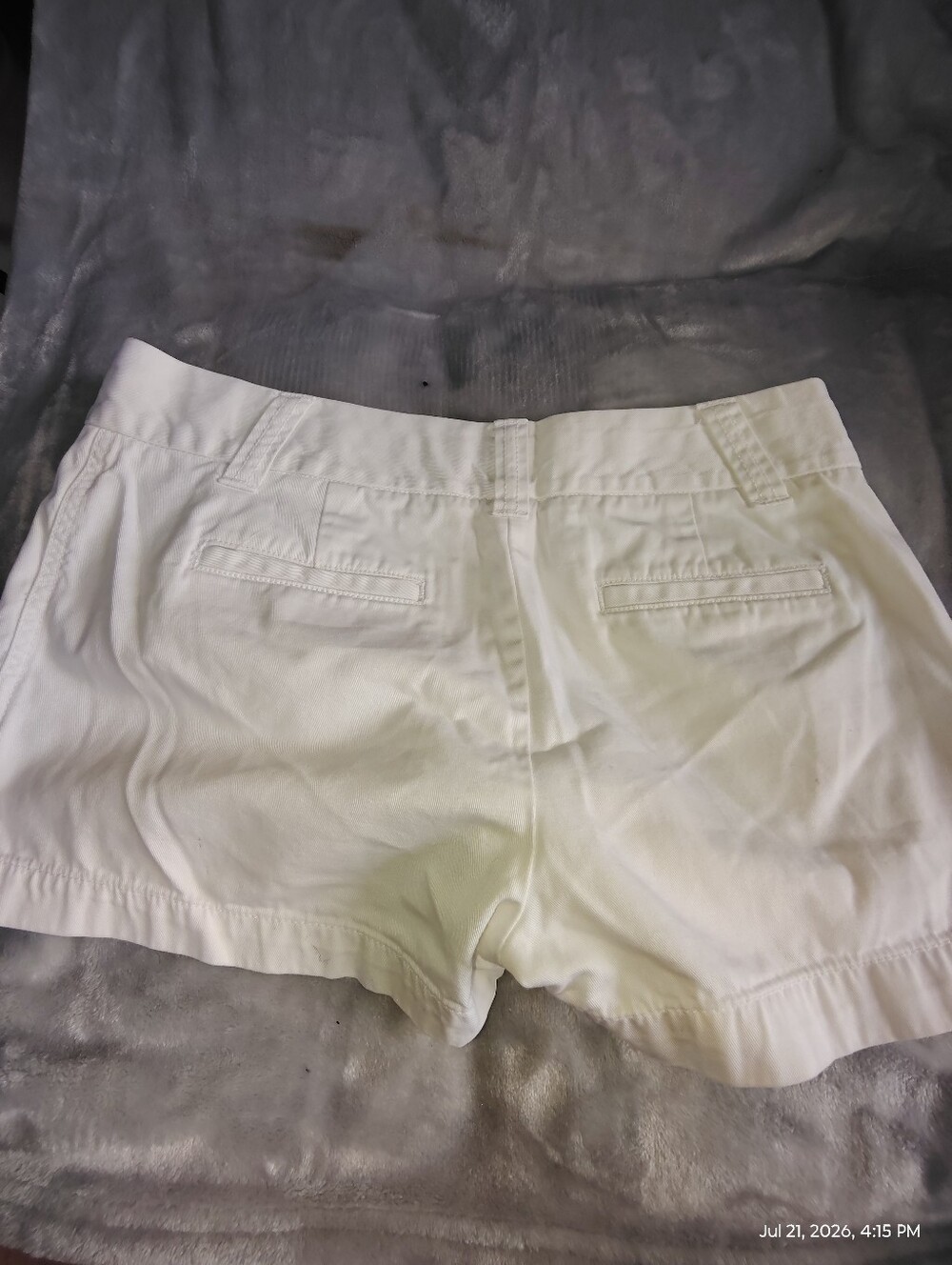 J. Crew White Cotton Bermuda Shorts